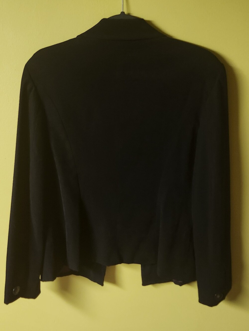 Vintage "Sunny Names" Black Button-Down Blazer Jacket, Sz 12 - Picture 3 of 7